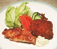 チキンと白身魚のフライ